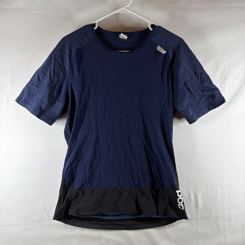 POC Men's Medium Blue Resistance Pro MTB Gravel Bike Short Sleeve Jersey